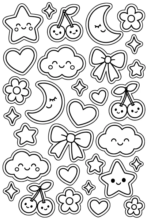 Aesthetic Coloring Pages (24 Free Printable PDFs) | Crayonest