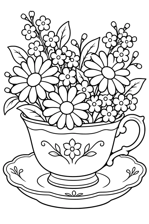 Flowers Coloring Pages (67 Free Printable PDFs) | Crayonest